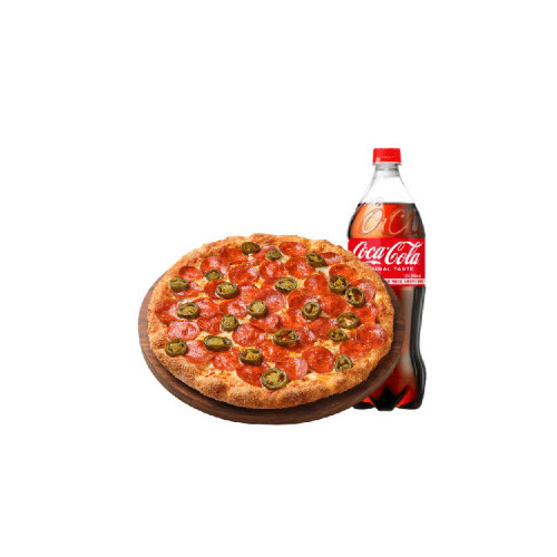 피자헛 (오리지널) 할라 페페로니 러버 M + 콜라 1.25L
