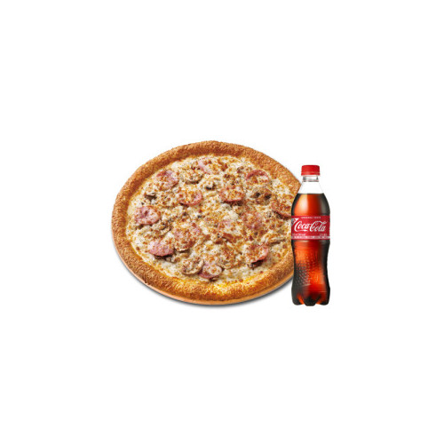 오리지널 햄 머쉬룸 식스 치즈(F)+코카-콜라500ml